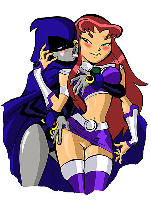 Comic Babes: Raven and Starfire